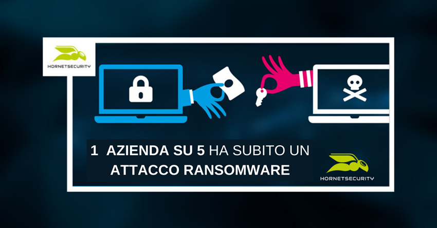 1 azienda su 5 ha subito un attacco ransomware