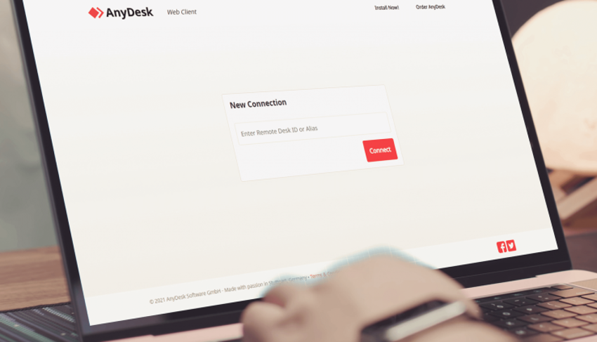 go.anydesk.com trasforma ogni schermo in un sito web